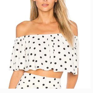 House of Harlow X Revolve Polka Dot Crop Top
